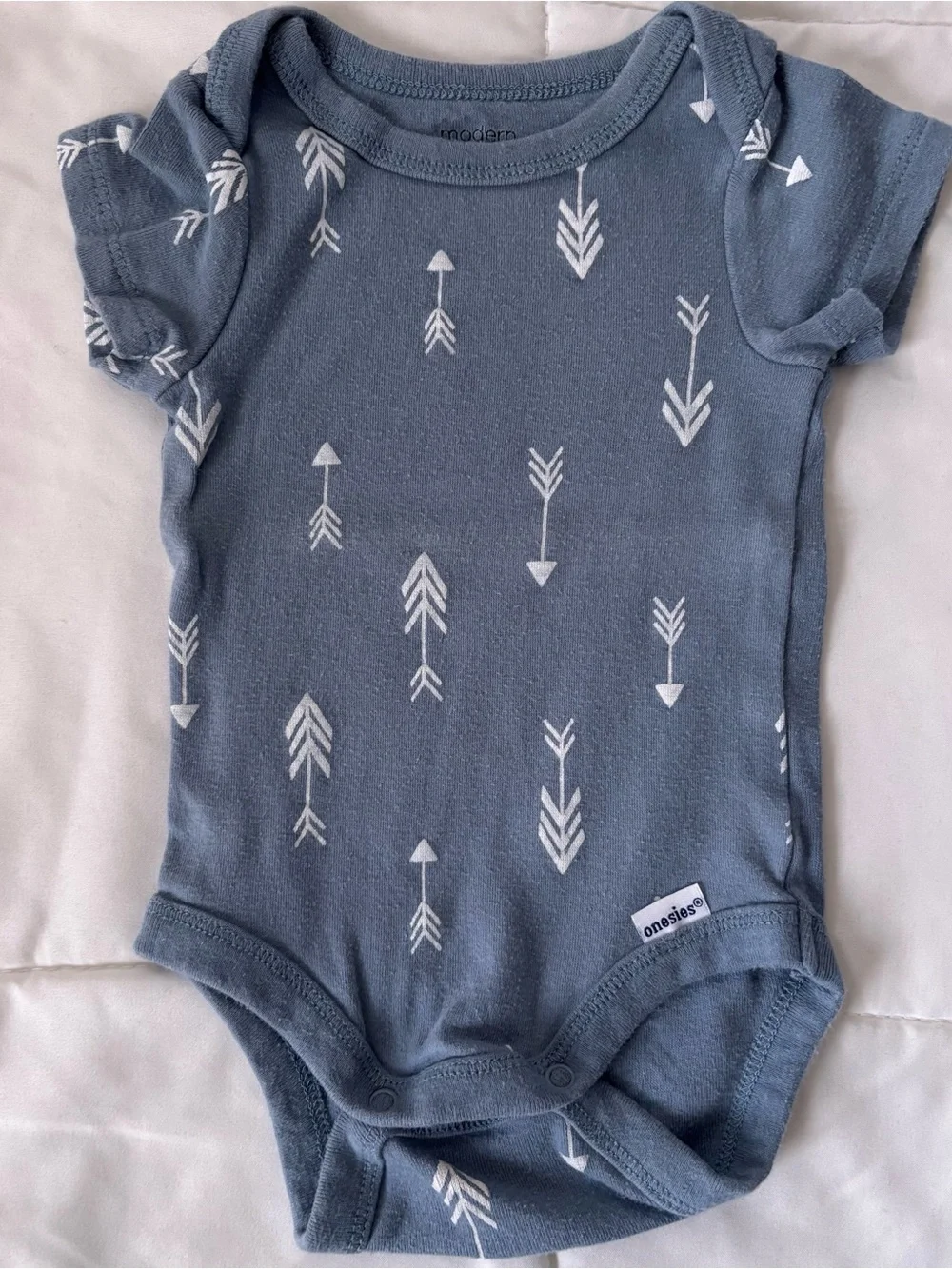 Modern Moments Blue Arrow-Print Baby Bodysuit